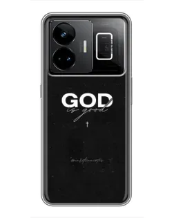 Чехол для Realme GT3 с картинкой «GOD — Бог над всем»