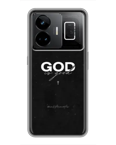 Чехол для Realme GT3 с картинкой «GOD — Бог над всем»