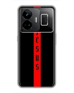 Чехол для Realme GT3 с картинкой «Красная линия веры»