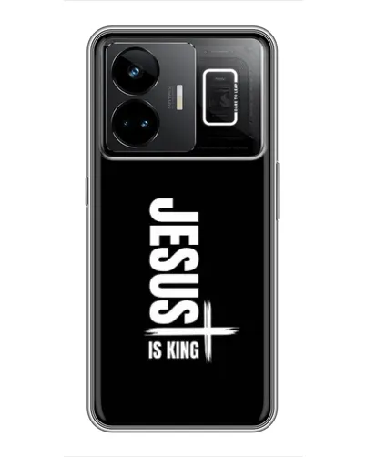Чехол для Realme GT3 с картинкой «Вертикаль веры Jesus»