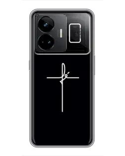 Чехол для Realme GT3 с картинкой «Тонкий крест»