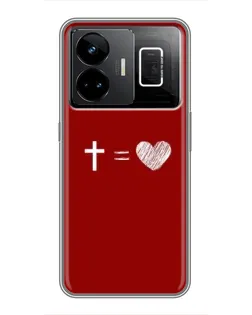 Чехол для Realme GT3 с картинкой «Уравнение любви»