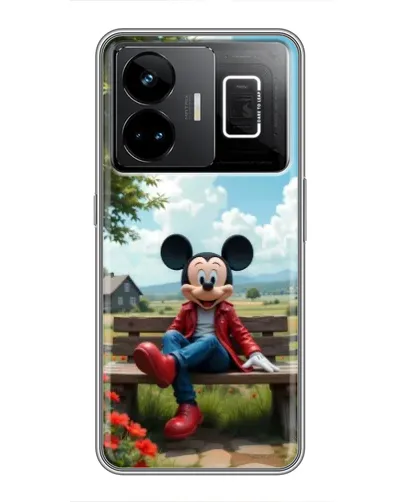 Чохол для Realme GT3 з картинкою «Міккі на лавці»