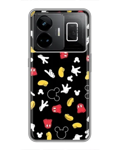 Чохол для Realme GT3 з картинкою «Графічний принт лапок»