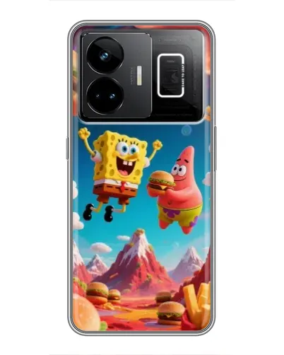 Чехол для Realme GT3 с картинкой «Космический фастфуд»