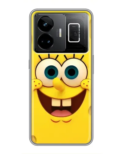 Чехол для Realme GT3 с картинкой «Губка Боб улыбка»