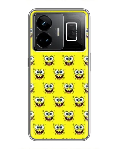 Чехол для Realme GT3 с картинкой «Паттерн Губка Боб»