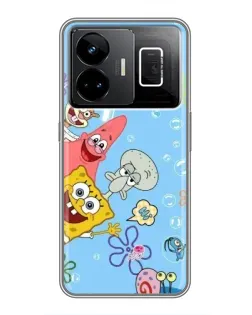 Чехол для Realme GT3 с картинкой «Веселые пузырьки»