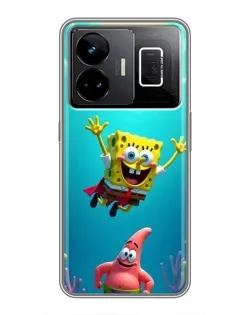 Чохол для Realme GT3 з картинкою «Спанч Боб під водою»