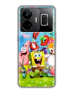 Чохол для Realme GT3 з картинкою «Губка Боб та друзі»