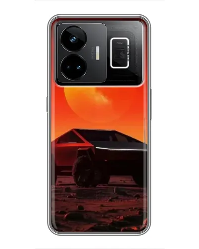 Чехол для Realme GT3 с картинкой «Cybertruck на Марсе»
