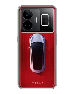 Чехол для Realme GT3 с картинкой «Tesla Top View» Чехол для Realme GT3 с картинкой «Tesla Top View»