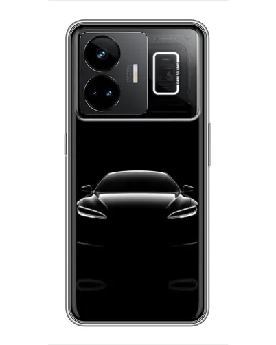 Чехол для Realme GT3 с картинкой «Силуэт Tesla Night»