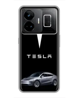 Чехол для Realme GT3 с картинкой «Tesla Model Y»