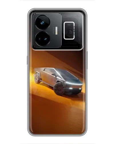 Чехол для Realme GT3 с картинкой «Cybertruck в пустыне»