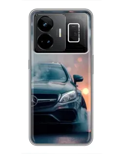 Чехол для Realme GT3 с картинкой «Mercedes — ночной город» Чехол для Realme GT3 с картинкой «Mercedes — ночной город»