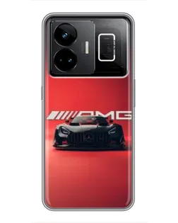 Чехол для Realme GT3 с картинкой «Mercedes AMG — красная линия»