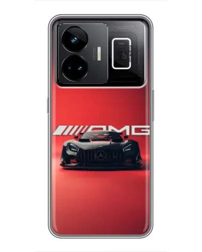 Чехол для Realme GT3 с картинкой «Mercedes AMG — красная линия»