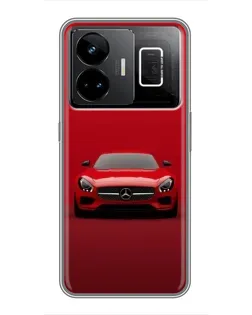 Чехол для Realme GT3 с картинкой «Красный Mercedes AMG»