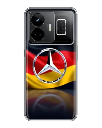 Чехол для Realme GT3 с картинкой «Mercedes — флаг Германии»
