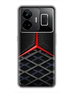 Чехол для Realme GT3 с картинкой «Mercedes Carbon Grid»