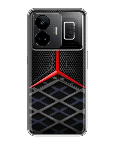 Чехол для Realme GT3 с картинкой «Mercedes Carbon Grid»