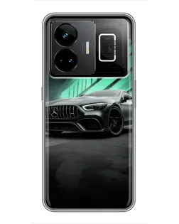 Чехол для Realme GT3 с картинкой «Темный Mercedes AMG»
