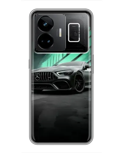 Чехол для Realme GT3 с картинкой «Темный Mercedes AMG»