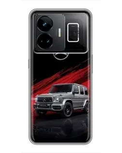 Чехол для Realme GT3 с картинкой «Mercedes G-Class красный»