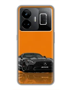 Чехол для Realme GT3 с картинкой «Оранжевый Mercedes AMG»