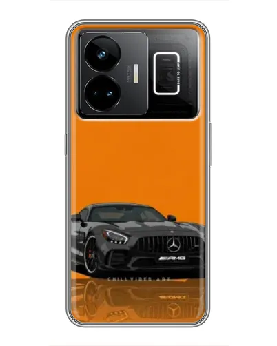 Чехол для Realme GT3 с картинкой «Оранжевый Mercedes AMG»