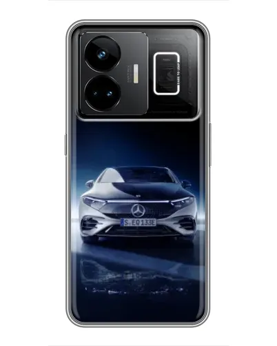 Чехол для Realme GT3 с картинкой «Ночной Mercedes EQ»
