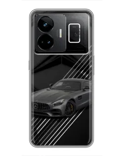 Чехол для Realme GT3 с картинкой «Mercedes AMG — графика»