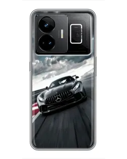 Чехол для Realme GT3 с картинкой «Гоночный Mercedes AMG»