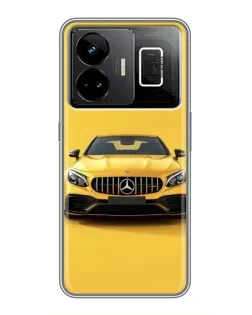 Чехол для Realme GT3 с картинкой «Желтый Mercedes GT»
