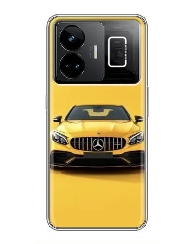 Чехол для Realme GT3 с картинкой «Желтый Mercedes GT»