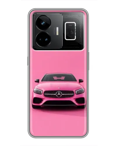 Чехол для Realme GT3 с картинкой «Розовый Mercedes AMG»