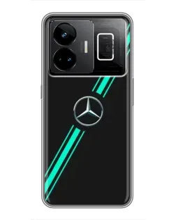 Чехол для Realme GT3 с картинкой «Спортивные линии Mercedes»