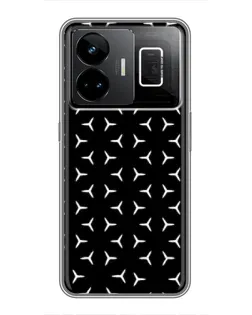 Чехол для Realme GT3 с картинкой «Mercedes паттерн звезд»
