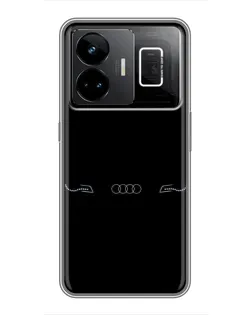 Чехол для Realme GT3 с картинкой «Audi — световой подпись» Чехол для Realme GT3 с картинкой «Audi — световой подпись»