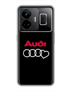 Чехол для Realme GT3 с картинкой «Логотип Audi Heart» Чехол для Realme GT3 с картинкой «Логотип Audi Heart»
