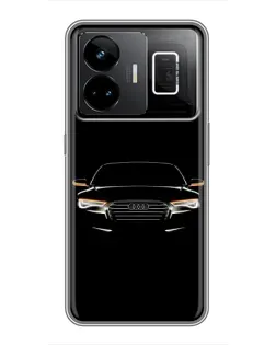 Чехол для Realme GT3 с картинкой «Audi — ночной контур»