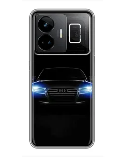 Чехол для Realme GT3 с картинкой «Audi в неоне»