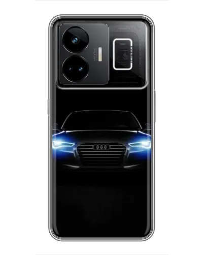 Чехол для Realme GT3 с картинкой «Audi в неоне»