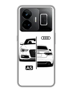 Чехол для Realme GT3 с картинкой «Audi — контрастный дизайн»