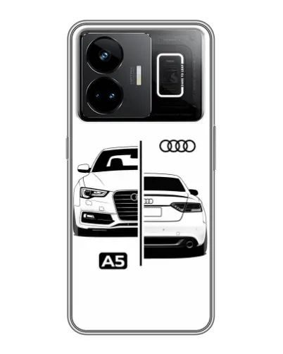 Чехол для Realme GT3 с картинкой «Audi — контрастный дизайн»