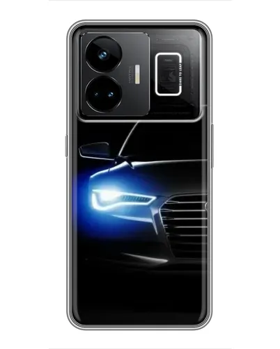 Чехол для Realme GT3 с картинкой «Неоновый взгляд Audi»