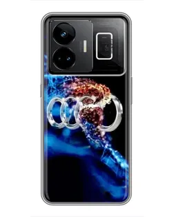 Чехол для Realme GT3 с картинкой «Энергия лого Audi»