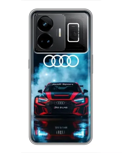 Чехол для Realme GT3 с картинкой «Audi Sport — неон»