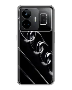 Чехол для Realme GT3 с картинкой «Audi — абстрактные кольца»